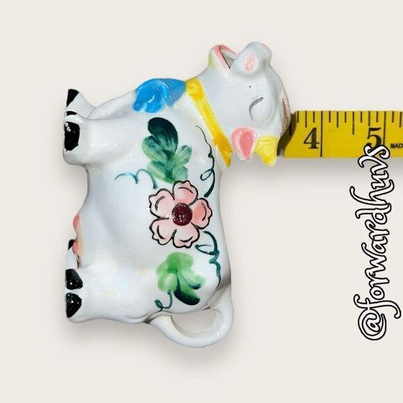 Vintage Floral Cow Creamer - Picture 10 of 12